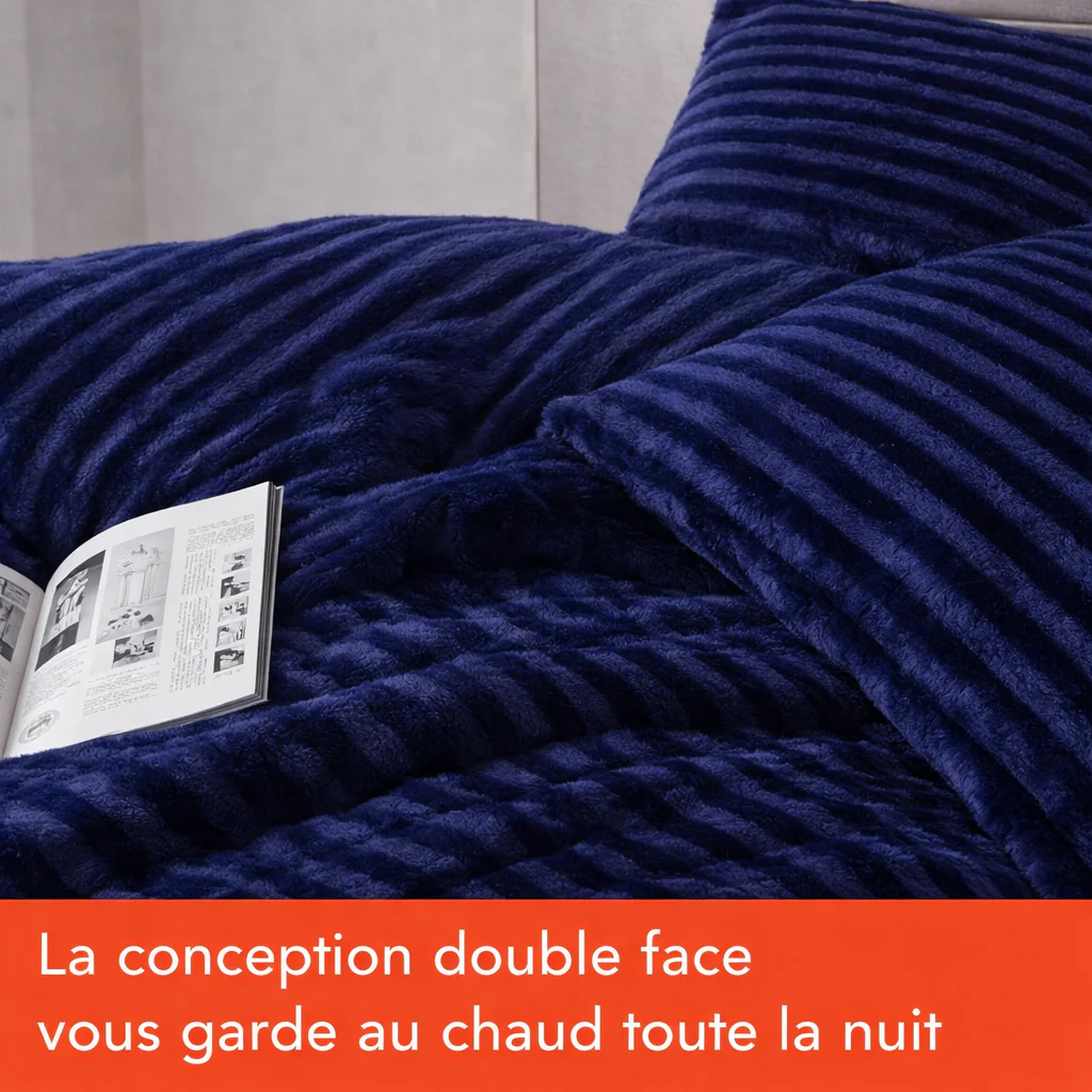 Couette haut de gamme grand froid, réversible - Collection Coton Club - Image 16
