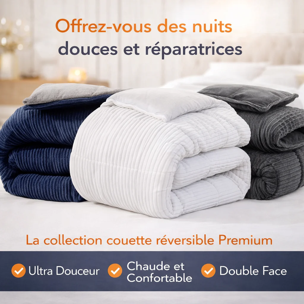 Couette haut de gamme grand froid, réversible - Collection Coton Club - Image 17