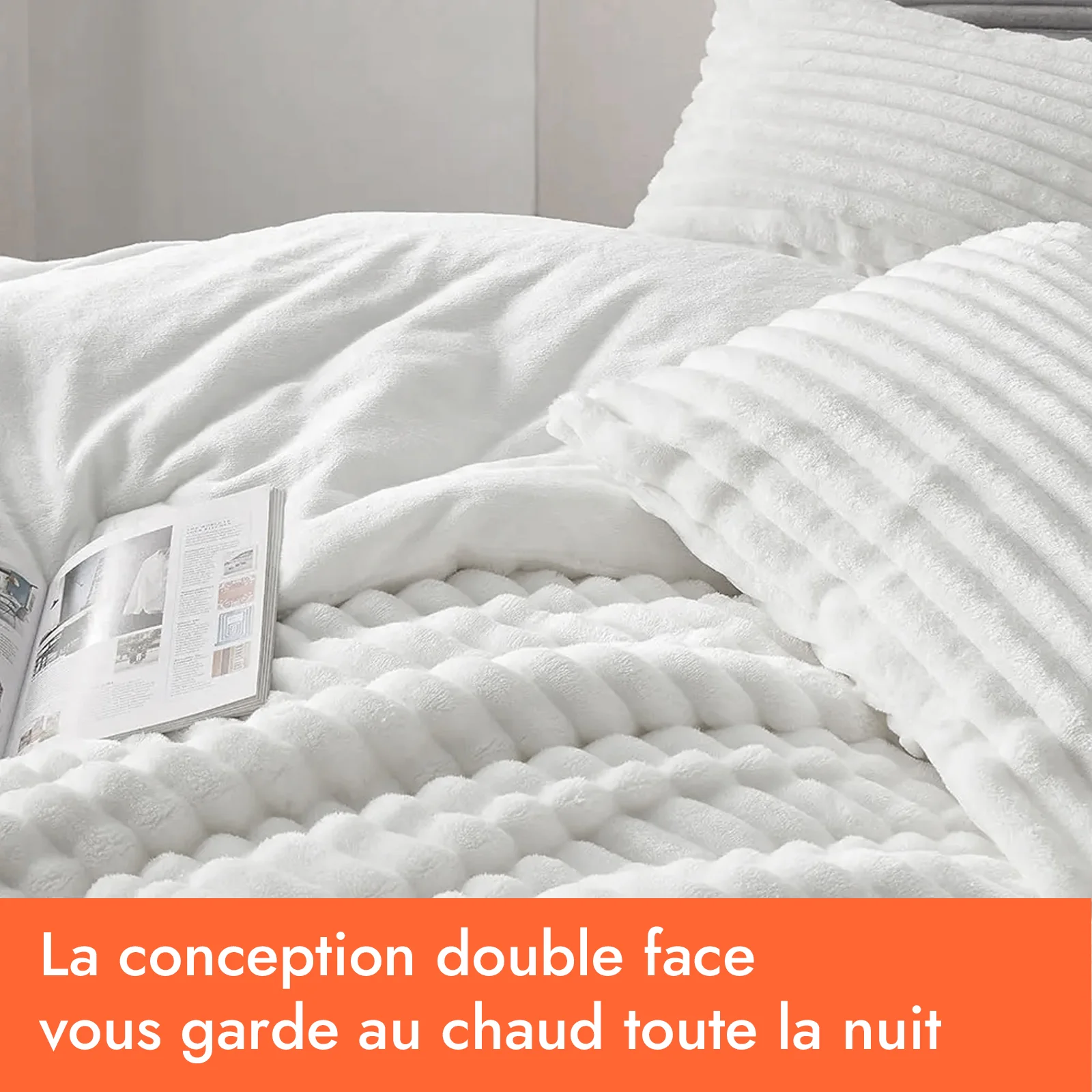 Couette haut de gamme grand froid, réversible - Collection Coton Club - Image 9