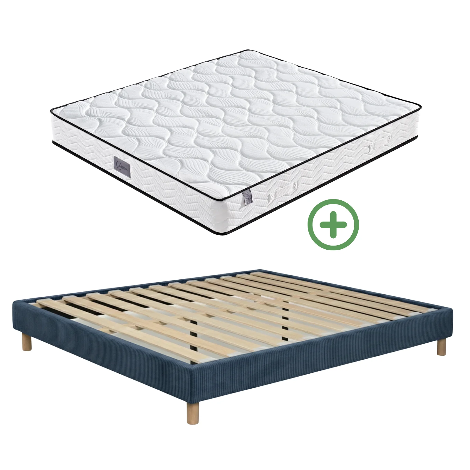 Ensemble lit et matelas confort - Collection Velours côtelé - Image 11