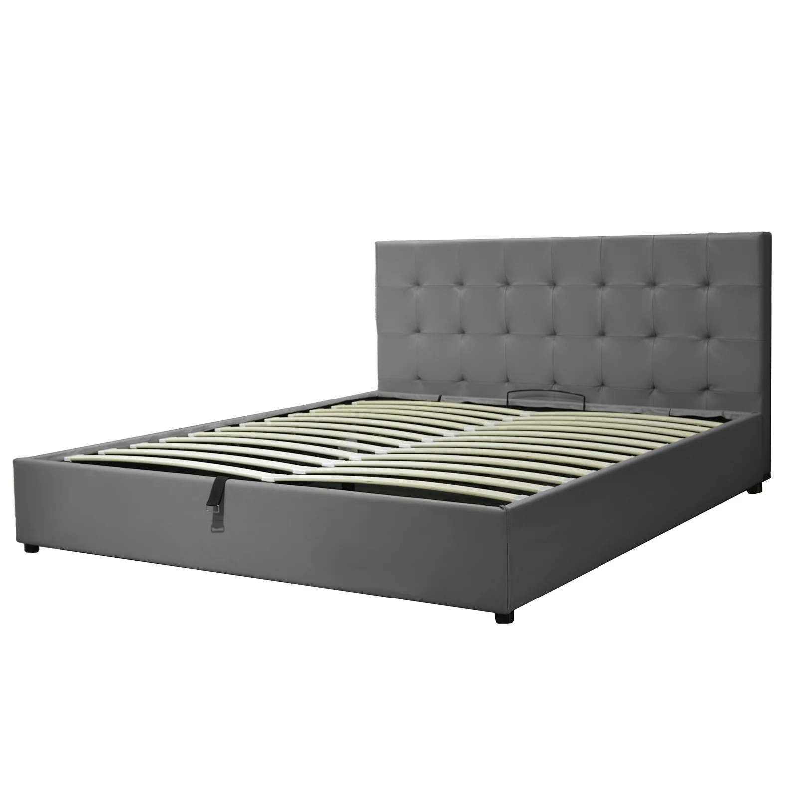 Lit grand coffre avec tête de lit capitonnée en simili cuir - Collection VariLuxe - Image 55