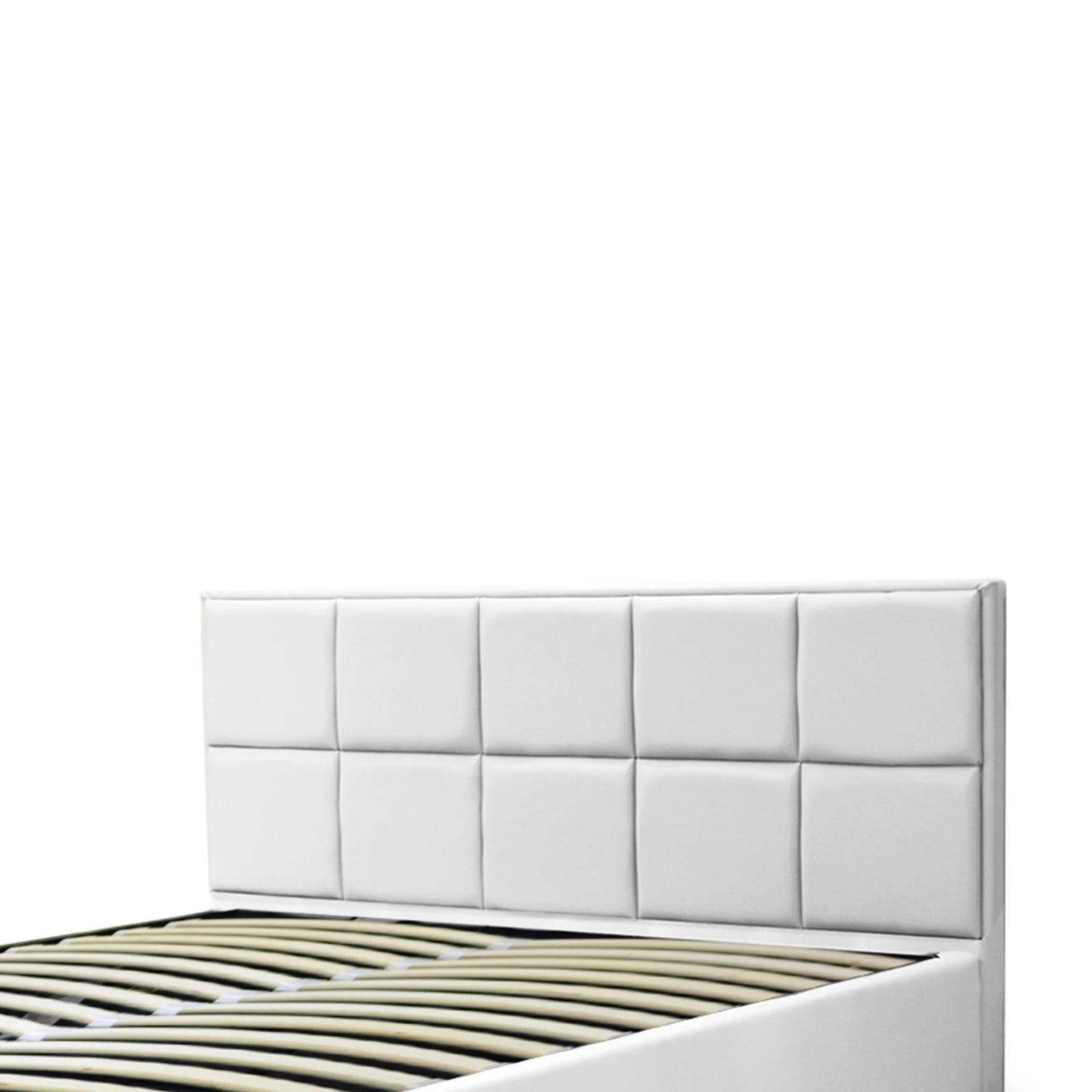Lit grand coffre avec tête de lit capitonnée en simili cuir - Collection VariLuxe - Image 60
