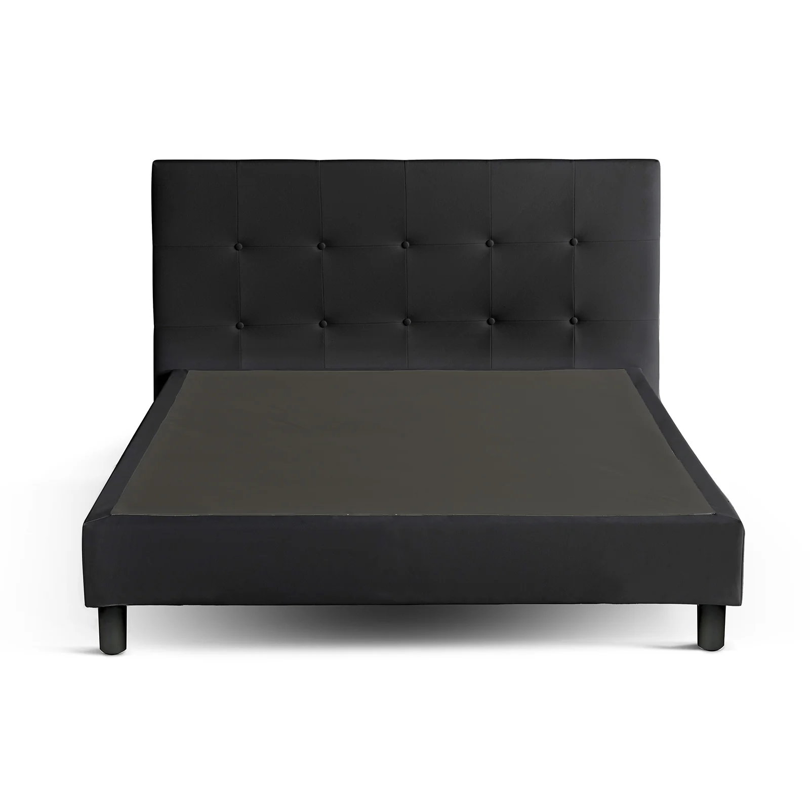 Lit capitonné contemporain en simili cuir avec sommier - Collection Triomphe - Image 12