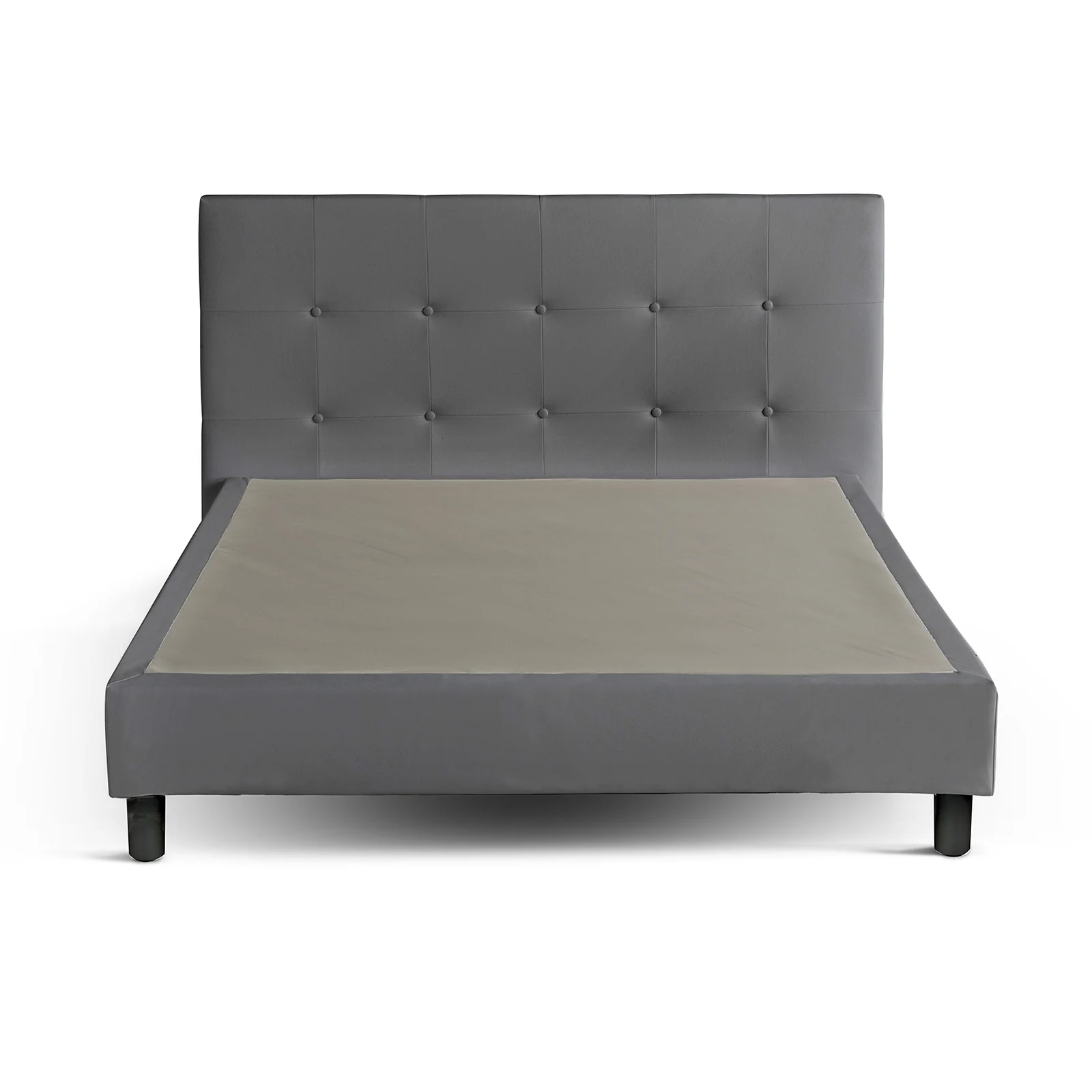 Lit capitonné contemporain en simili cuir avec sommier - Collection Triomphe - Image 17