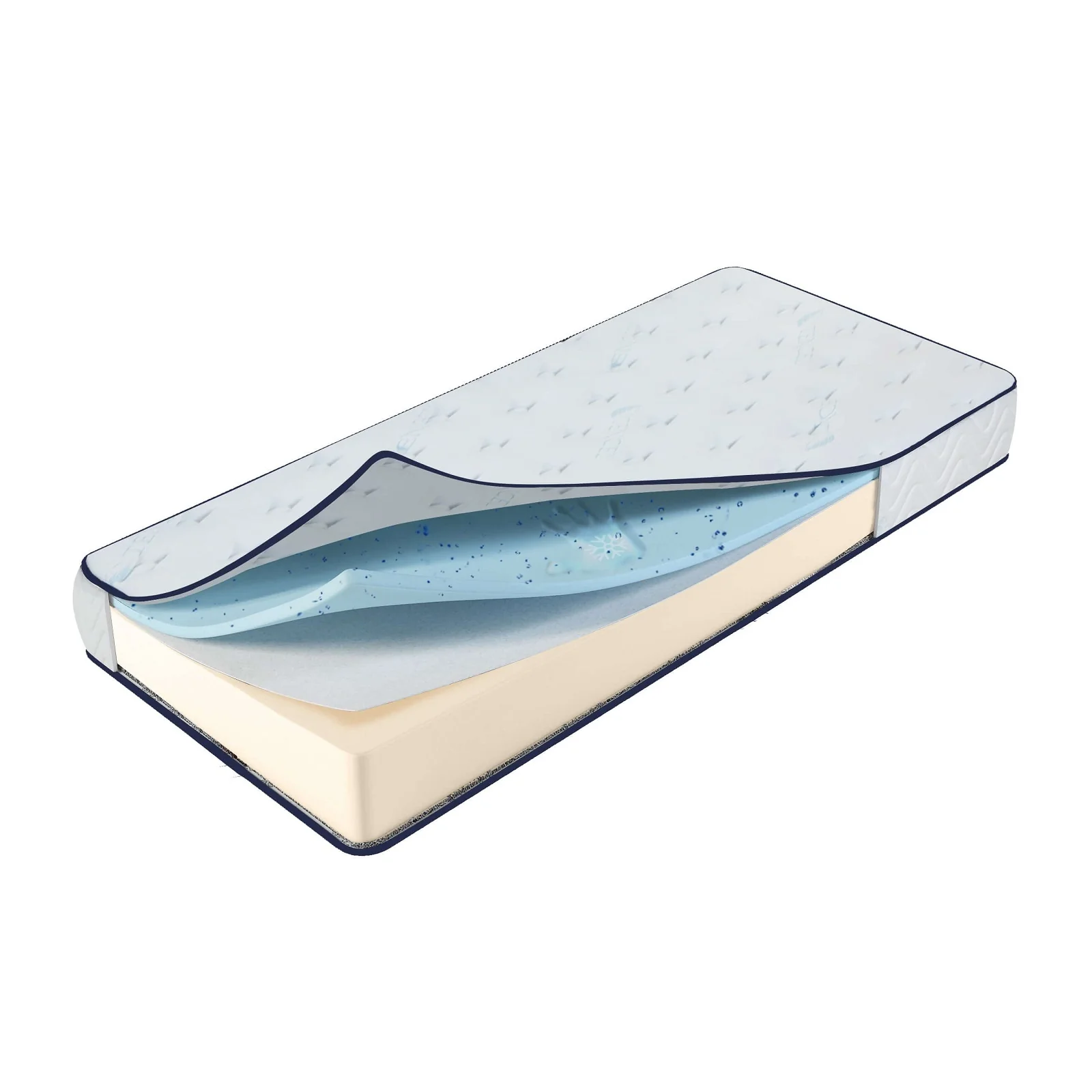 Matelas rafraîchissant avec gel et à mémoire de forme - Collection Blue Nano Gel - Image 6