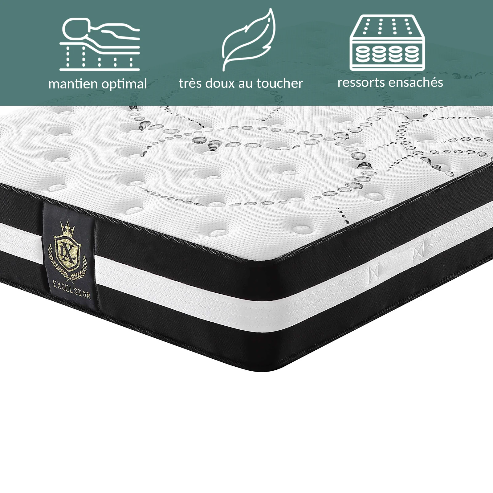 Matelas 30 cm, effet antidouleur articulaire - Collection Excelsior - Image 4