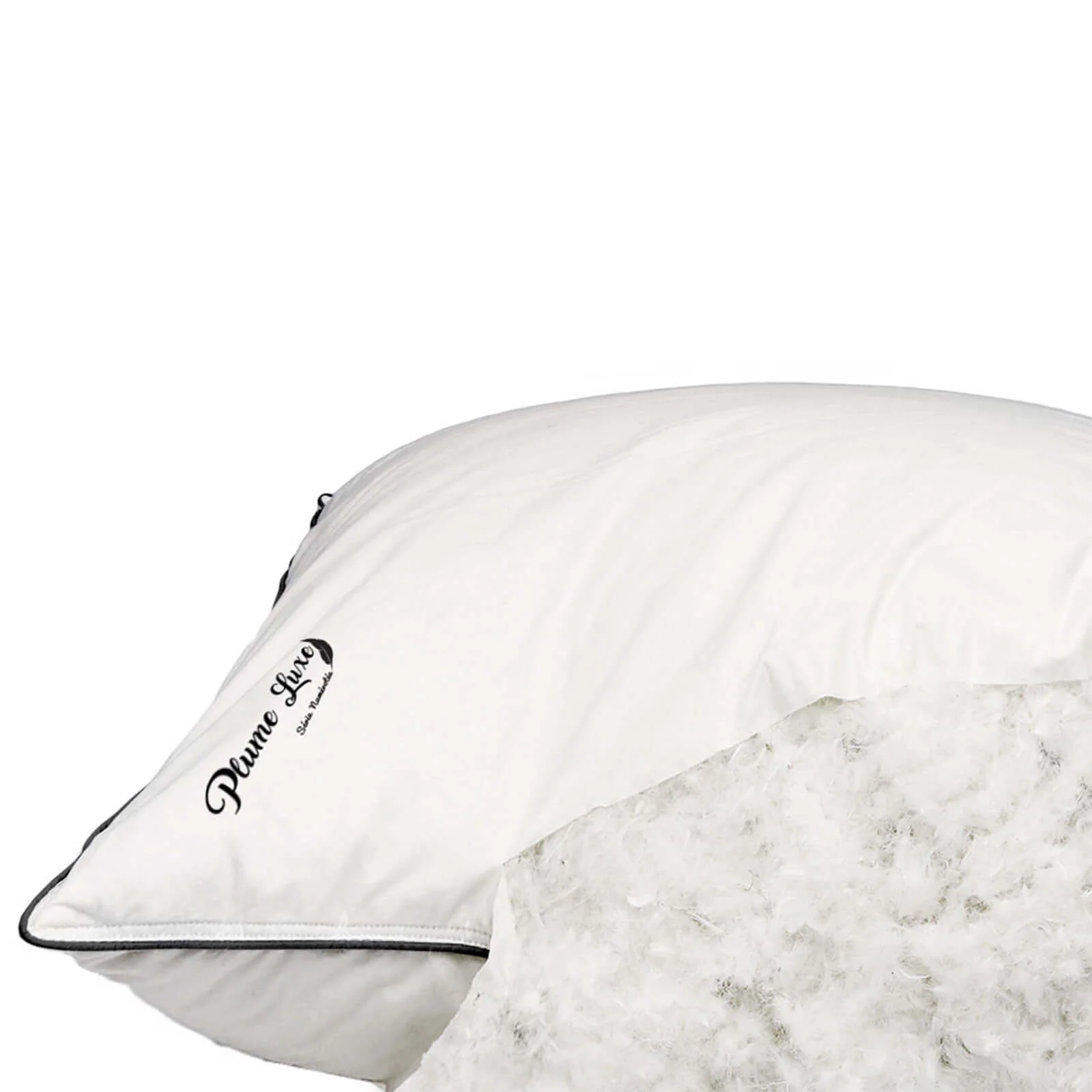 Oreiller plume de canard, coutil coton, ergonomique - Collection Luxe - Image 5