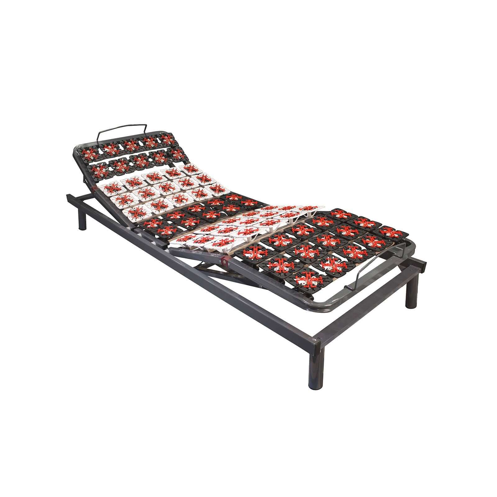 Pack lit électrique orthopédique, tissu gris clair, matelas inclus - Collection Technoflex - Image 9