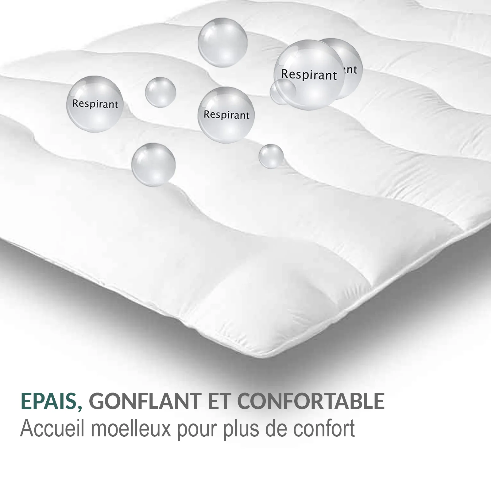 Surmatelas Nuage : microfibre et protège matelas - Image 9